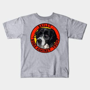 DOGS AGAINST TRUMP - BAILEY Kids T-Shirt